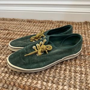 **SOLD**Vintage Green Leather Sneakers